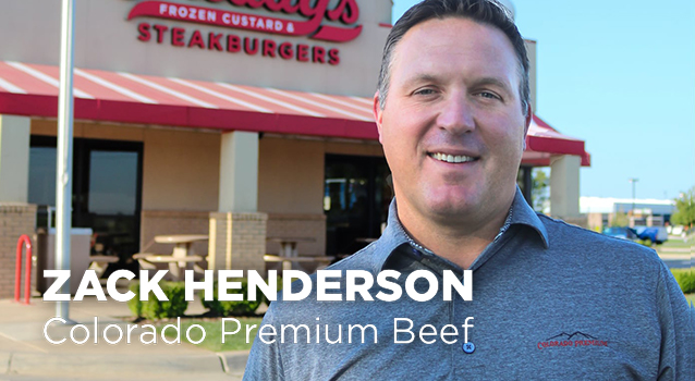 Freddy's vendor Zack Henderson, Colorado Premium Beef
