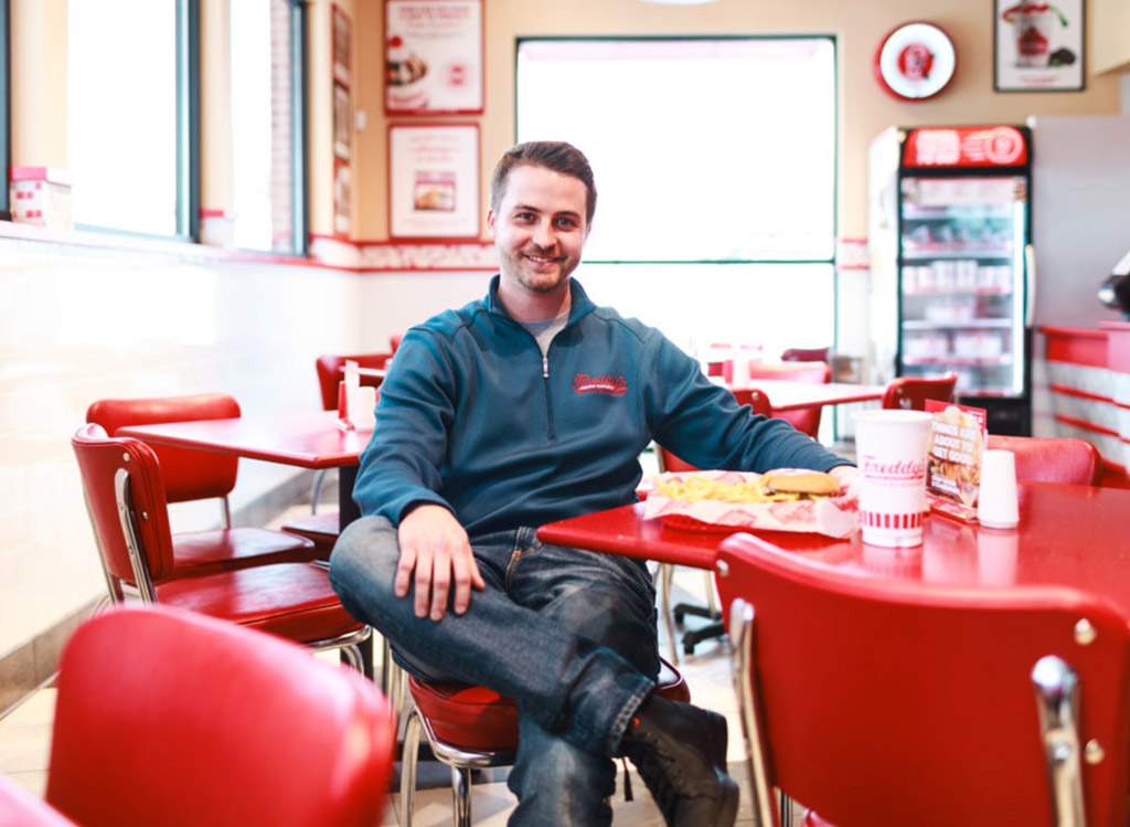 Freddy's Franchise owner in his franchise location